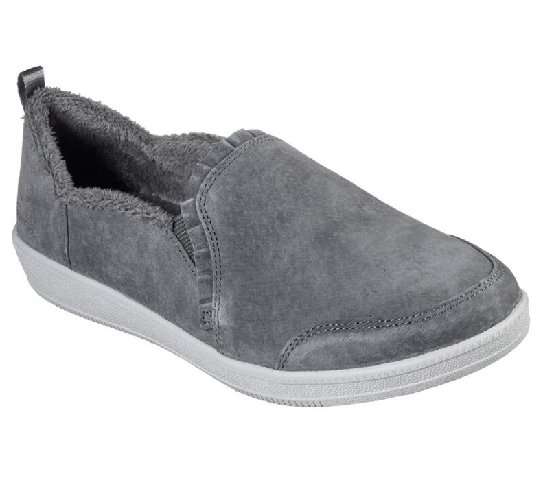 Skechers Dam Mörk Grå Slip On - Madison Ave - Plushed - Sverige (KRIUC-8207)